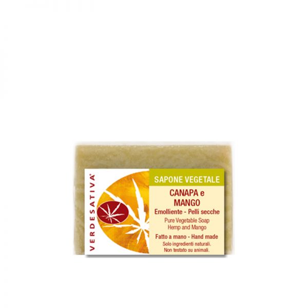 Sapone artigianale Canapa e mango 100% bio degradabile - 100gr